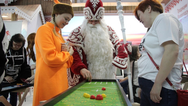 Площадка Вологодской области с настольными спортивными играми на ВДНХ